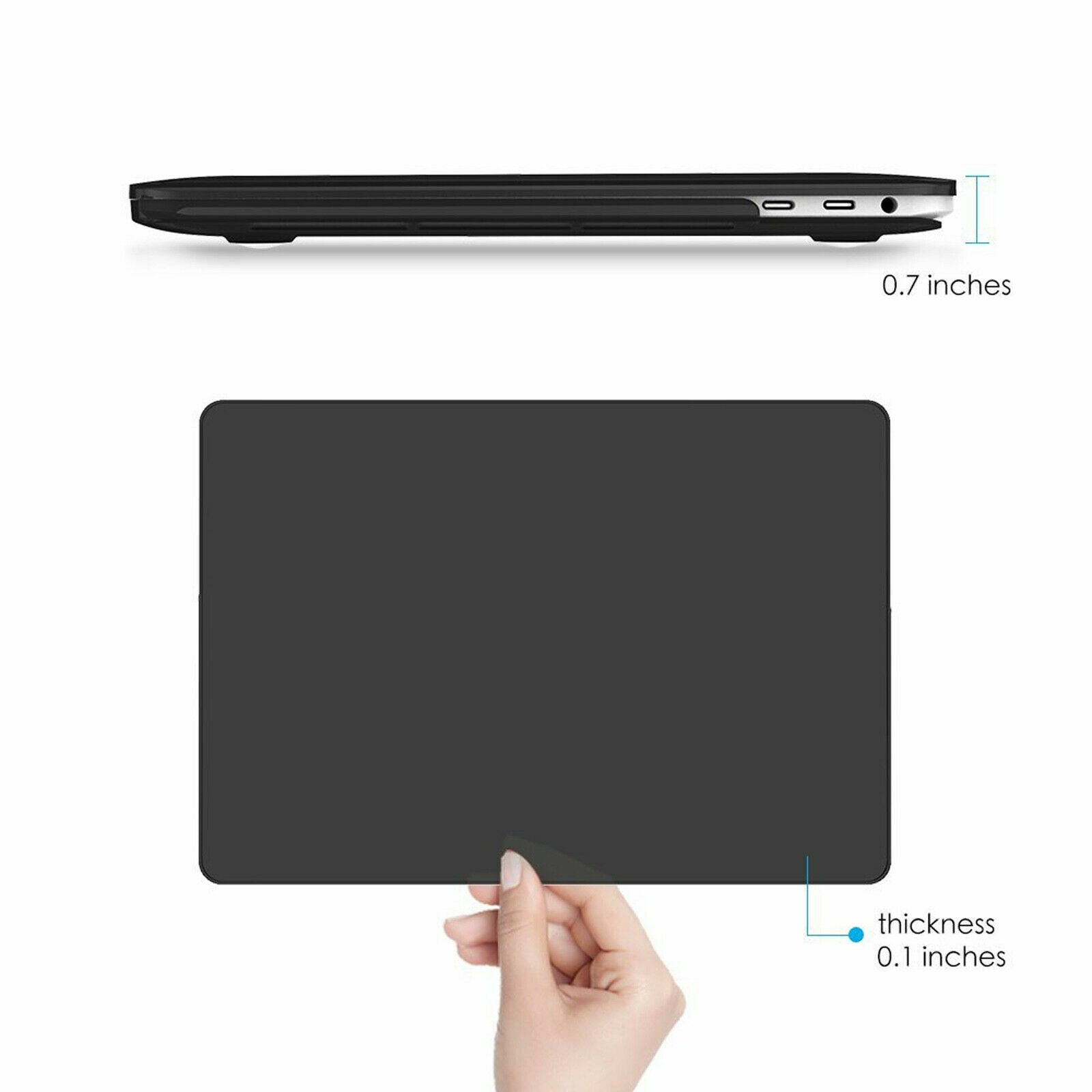 Hard Shell Case For Apple Macbook Pro 15-Inch A1398, Frost Black